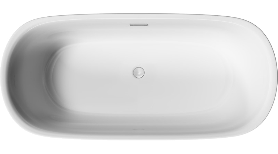 Ванна акриловая Sancos Viva 170x80 см белая FB08 (детальная фотография), современныe, hi-tech