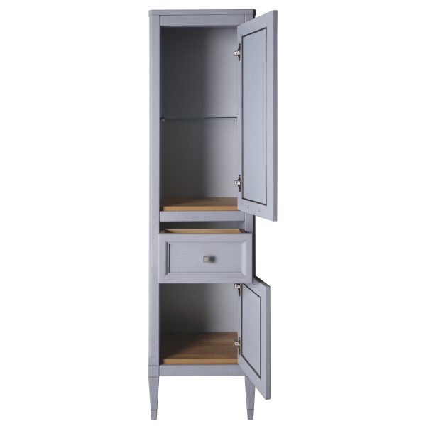 Шкаф-пенал напольный ASB-Woodline Гранда 40 см grigio 11488 ГР (детальная фотография), современные, hi-tech