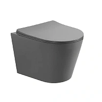 Унитаз подвесной Акватек Вега серый матовый