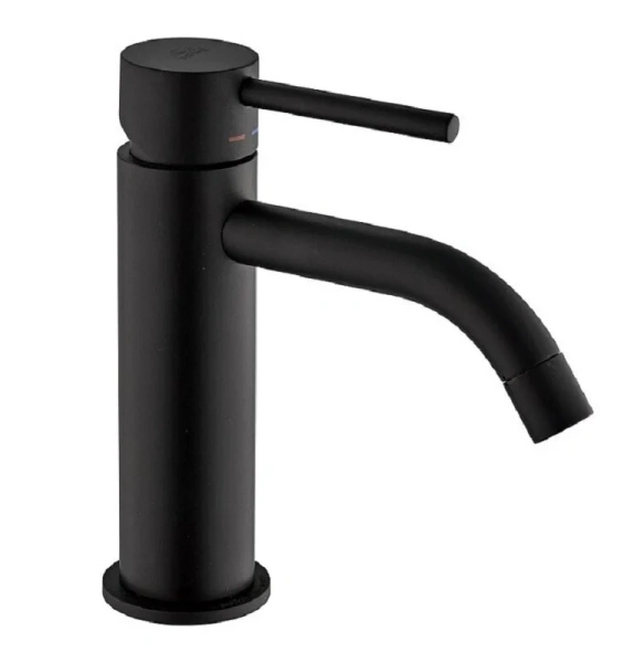 Смеситель для раковины Paffoni Light черный матовый LIG071NO (детальная фотография)