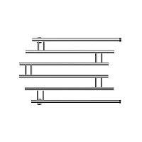 Полотенцесушитель водяной Ника Econ 50x80 см хром