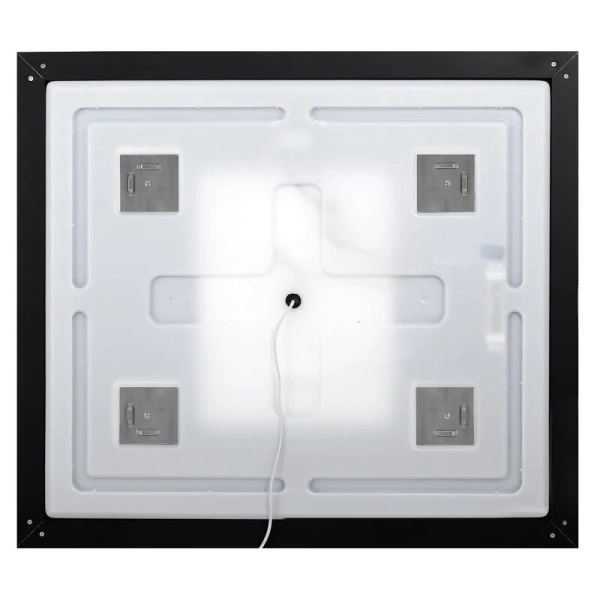 Зеркало с подсветкой BelBagno Kraft 100 см черное SPC-KRAFT-1000-800-LED-TCH-WARM-NERO (детальная фотография), сенсорное