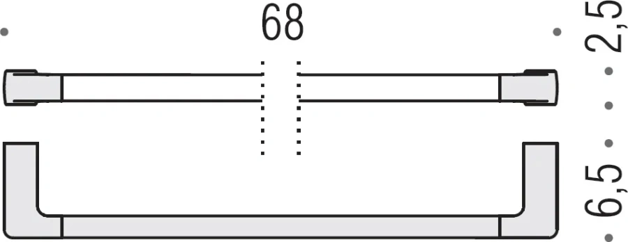 Полотенцедержатель Colombo Lulu широкий B6211.gold (детальная фотография), металлические