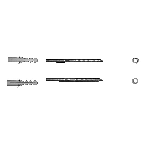 Комплект креплений для раковины Duravit Accessories серый 6951000000 (детальная фотография)