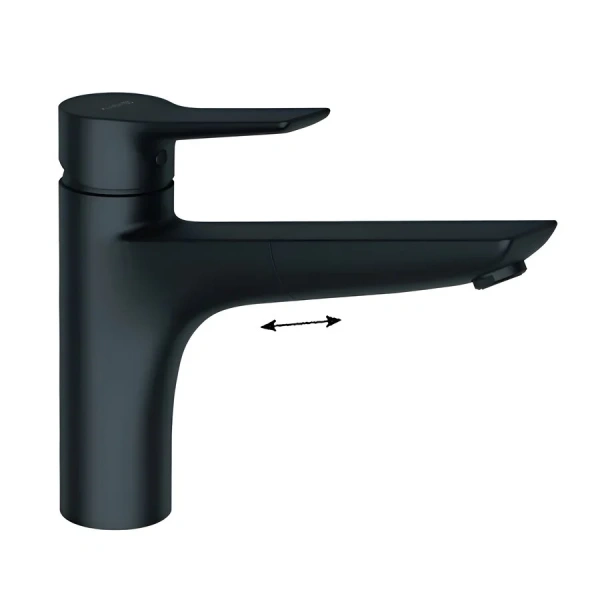 Смеситель для кухни Kludi Mix черный матовый 329433975 (детальная фотография)