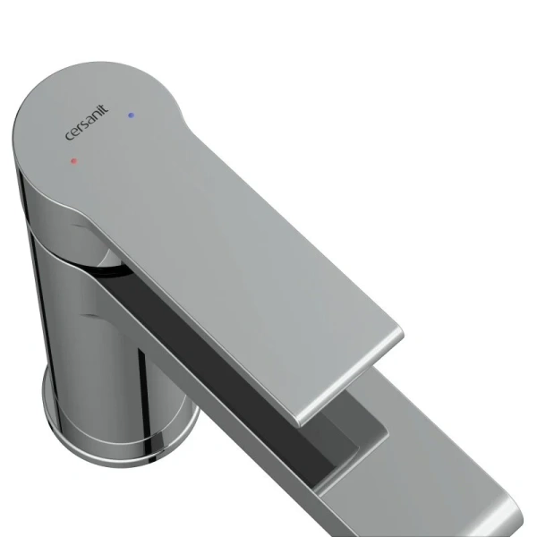 Смеситель для раковины Cersanit Brasko хром 63020 (детальная фотография), современные, hi-tech