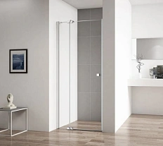 Душевая дверь в нишу Cezares Valvola 80 см прозрачное стекло, профиль хром