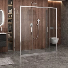 Душевой уголок Cezares Molveno 180х80 см прозрачное стекло