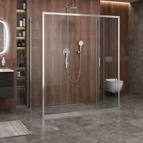 Душевой уголок Cezares Molveno 180х80 см прозрачное стекло - фото 1