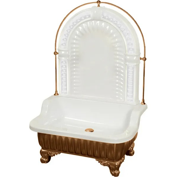 Раковина напольная Migliore Olivia Zampa галерея бронза 26301 (детальная фотография)