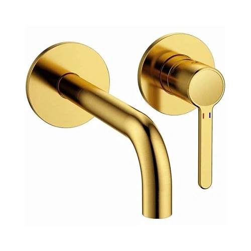 Смеситель для раковины Cezares Eco брашированное золото - фото 3