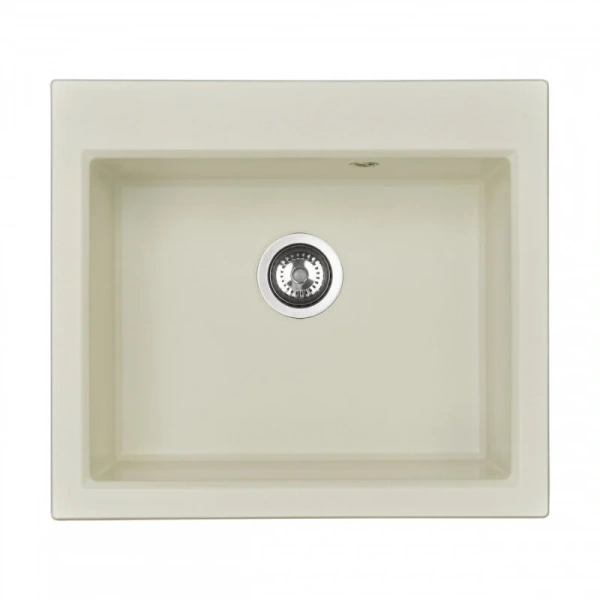 Мойка для кухни Акватон Линеа 58 см жемчуг 1A733032LW240 (детальная фотография), из искусственного мрамора