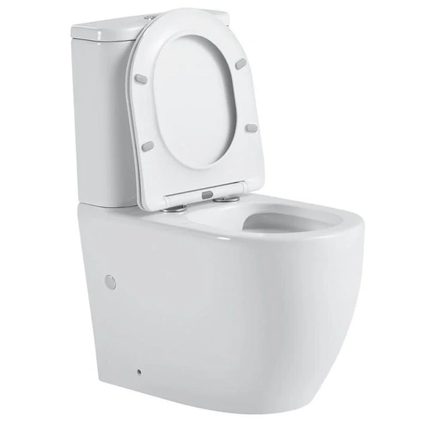 Унитаз компакт Black&White Universe с сиденьем микролифт 7789W (детальная фотография), нет в наличии