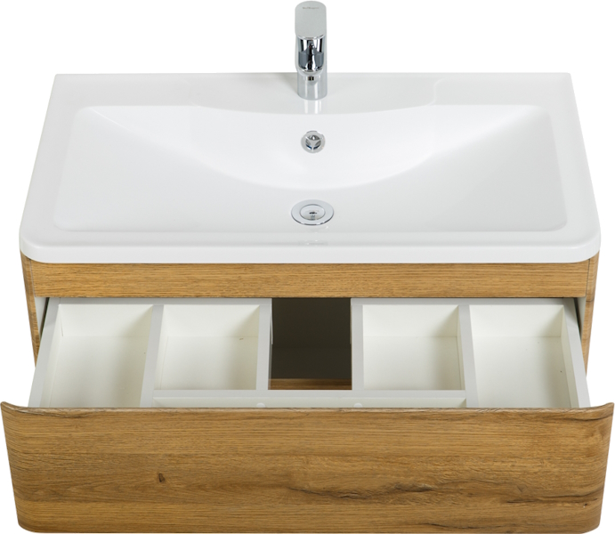 Тумба под раковину подвесная BelBagno Albano 80 см rovere rustico ALBANO-800-2C-SO-RR (детальная фотография), недорогo, комплект (набор)