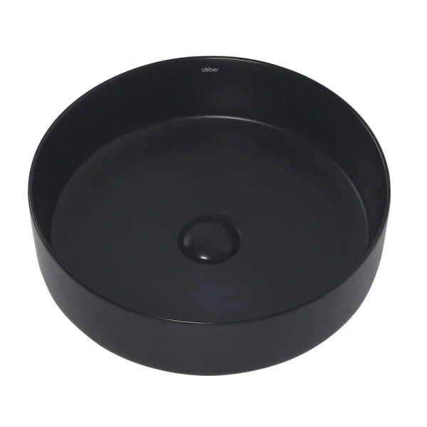 Раковина Abber Bequem 40 см черная матовая AC2109MB (детальная фотография), черные