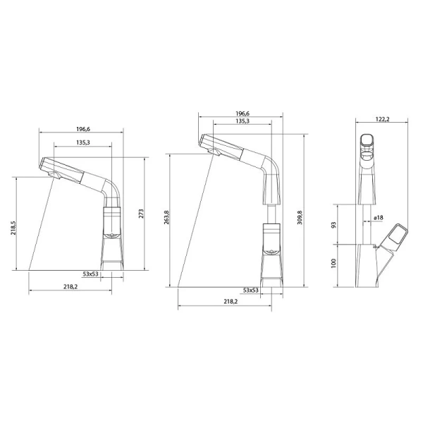 Смеситель для кухни Lemark Soul черный/красный LM6008BR (детальная фотография), для кухни