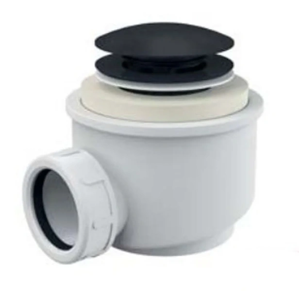 Сифон для поддона Alcaplast с системой клик-клак A465BLACK-50 (детальная фотография)