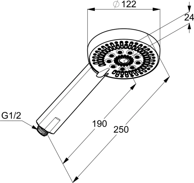 Лейка для душа Kludi A-QA хром 6570005-00 (детальная фотография) index_2