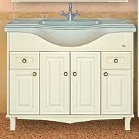 Тумба под раковину напольная Misty Шармель 105 см бежевая