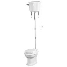 Унитаз напольный с высоким бачком Migliore Impero 20794 фурнитура хромированная