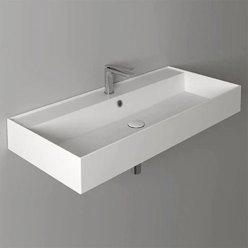 Раковина Simas Agile 101 см с отверстием под смеситель - фото 1