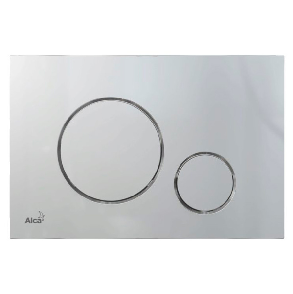 Клавиша смыва Alcaplast Thin хром матовый M672 (детальная фотография)