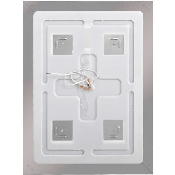 Зеркало с подсветкой BelBagno Kraft 50 см сатин SPC-KRAFT-500-800-SENS-AL (детальная фотография), сенсорное