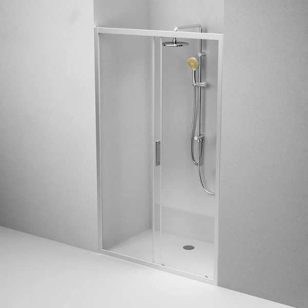 Душевая дверь в нишу AM.PM Gem Solo 120 см W90G-120-1-195 (детальная фотография), прозрачные