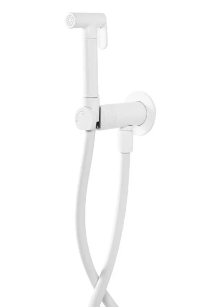 Гигиенический душ со смесителем Cezares Leaf белый матовый LEAF-DIF-BIO (детальная фотография)