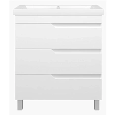 Тумба под раковину напольная Misty Софт 75 см с 3 ящиками