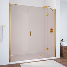 Душевая дверь стекло бронза Vegas-glass AFP-F 160 05 R