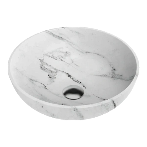 Раковина Omoikiri Hitomi Wh-Marble 41 см белая - фото 1