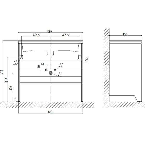 Схема (детальная фотография), моноблок
