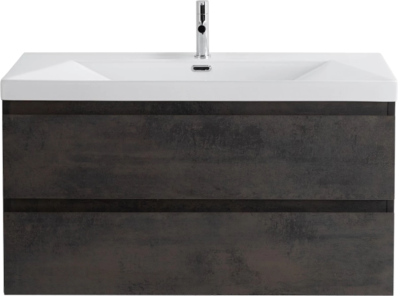 Тумба под раковину подвесная Cezares Molveno 100 см ossido MOLVENO-100-2C-SO-OSS (детальная фотография)