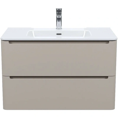 Тумба с раковиной подвесная IDDIS Edifice 80 см капучино - фото 2