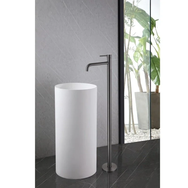 Смеситель для раковины Abber Wasser Kreis никель AF8140NG (детальная фотография), современные, hi-tech