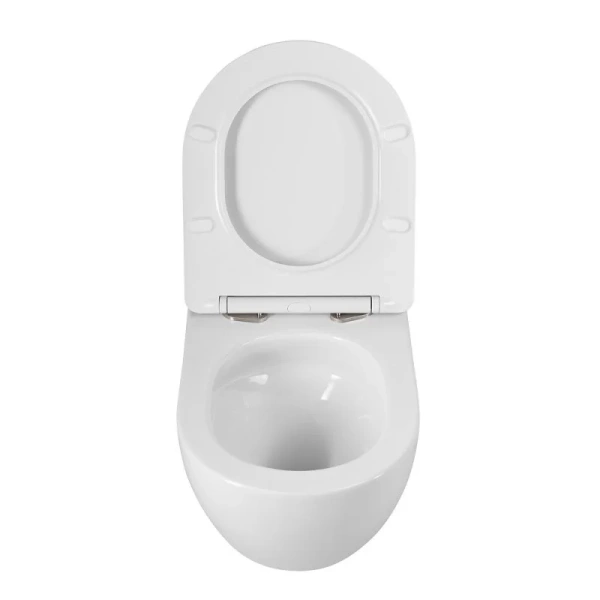 Унитаз подвесной BelBagno Amanda с сиденьем микролифт BB051CH-TOR-FC/SC (детальная фотография), с горизонтальным, прямым выпуском, с прямым выпуском