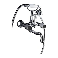 Смеситель для ванны Boheme Royal Cristal хром/черный