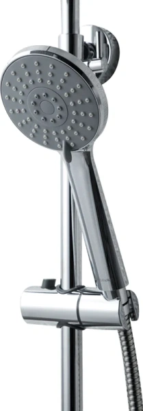 Душевая стойка Bravat Rhein со смесителем F6429564CP-A-ENG (детальная фотография), настенные