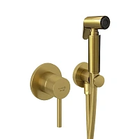Гигиенический душ со смесителем Kludi Bozz золото брашированное