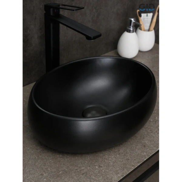 Раковина GID Lago Bm9030ds 40 см черная 53384 (детальная фотография), 40 см