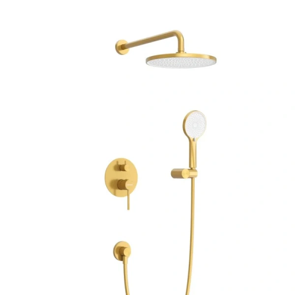 Душевой комплект Cezares Relax брашированное золото RELAX-DSET-BORO (детальная фотография), золотые