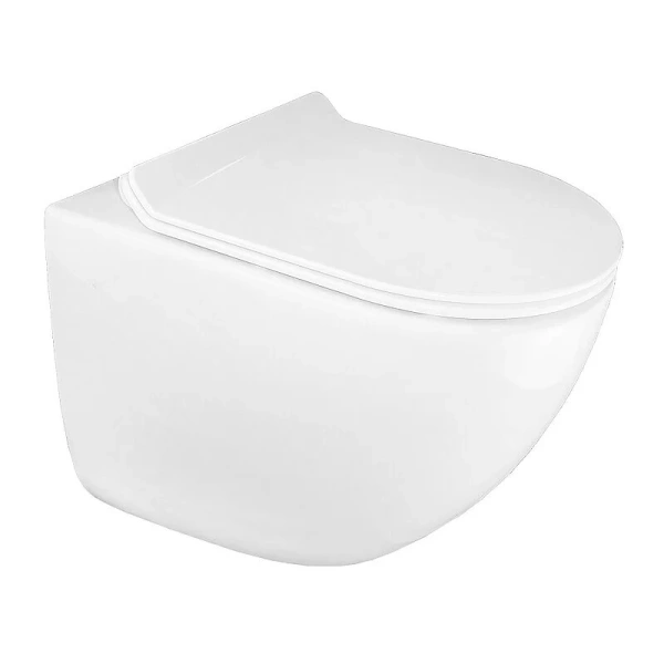 Унитаз подвесной Azario Trevi безободковый AZ-0093UQ3 (детальная фотография)