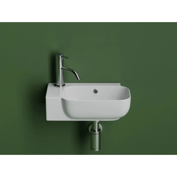 Раковина Ceramica Nova Element 40 см чаша справа белая CN6074R (детальная фотография), одинарные