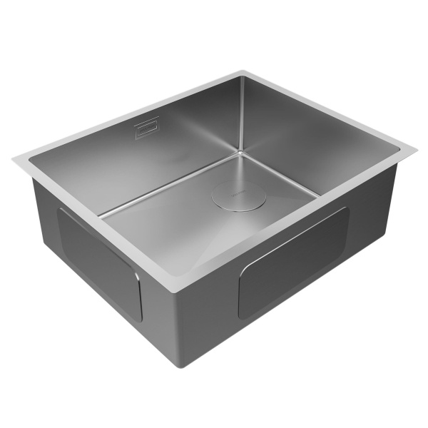 Мойка для кухни Paulmark Next-Skew 54 см нержавеющая сталь PM885444-BS (детальная фотография), врезные, встраиваемые