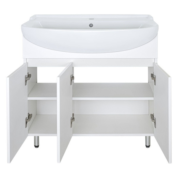 Тумба под раковину напольная Misty Амур 80 см с дверцами Э-Аму01080-021Н (детальная фотография), напольная, пристенная