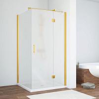 Душевой уголок профиль золотой стекло сатин Vegas-glass