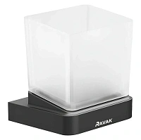 Стакан для ванной Ravak 10° черный матовый