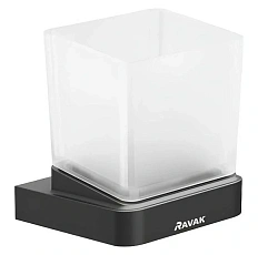 Стакан для ванной Ravak 10° черный матовый