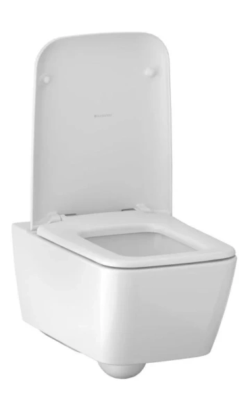 Унитаз подвесной Geberit iCon Square белый 201950000 (детальная фотография), без бачка, со скрытым бачком